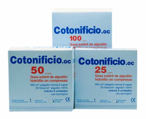 Gasa estéril de algodón hidrófilo Cotonificio